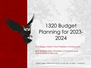 Budget Planning 2023-2024 at Foothill College