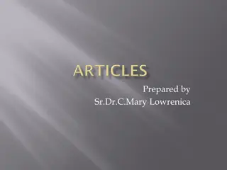 Understanding the Proper Use of Articles in English Grammar