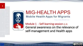 Learning about Self-Management and Health Apps in MIG Health Project