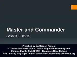 Master and Commander: Joshua 5:13-15 Preached in Singapore Church