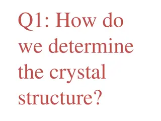 Understanding Crystal Structure Determination with X-Ray Diffraction