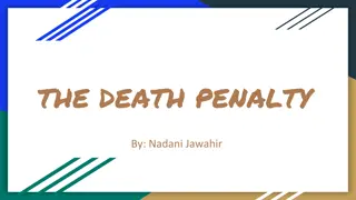 Impacts of the Death Penalty on Society, Economy, and Justice System