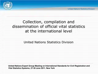 Vital Statistics Data Collection and Dissemination Overview