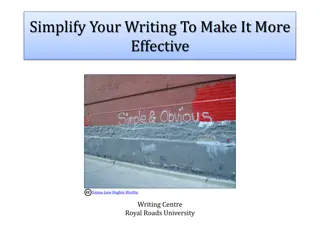Simplify Your Writing for Better Communication