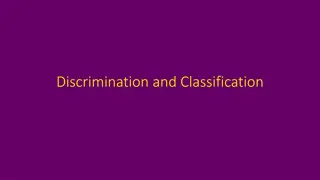 Understanding Discrimination and Classification Methods