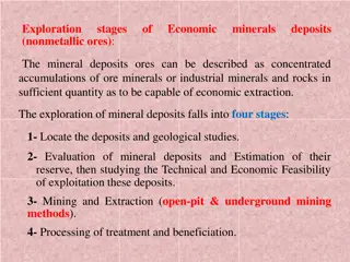 Exploration and Mining of Nonmetallic Ores: Stages and Operations