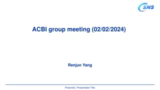Highlights from ACBI Group Meeting Presentations on Instrument Operations and Upgrades