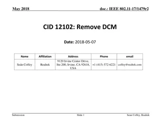 Deleting DCM in IEEE 802.11-17/1479r2: Resolution Proposal Analysis