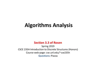 Algorithm Analysis: Understanding Performance Metrics and Growth Rates