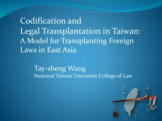 Legal Transplantation in Taiwan: A Story of Foreign Law Influence