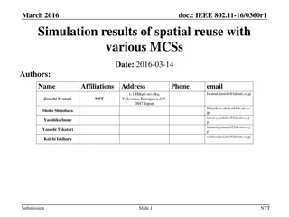 Simulation Results of Spatial Reuse in IEEE 802.11-16 Environment