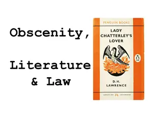 Exploring Obscenity, Literature, and Law in English History