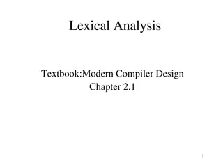 Lexical Analysis in Modern Compiler Design