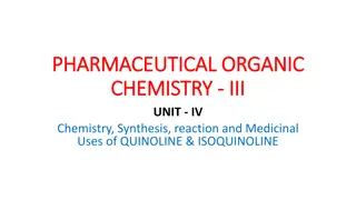 Chemistry, Synthesis, and Medicinal Uses of Quinoline & Isoquinoline