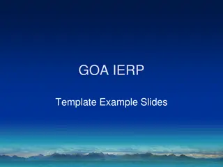 Example Slides for NOAA Fisheries in GOA Indian Ocean