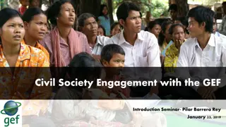Enhancing Civil Society Engagement with the GEF