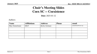 IEEE 802.11-24/2103r1 Coex.SC January 2025 Meeting Slides