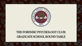 Graduate School Programs in Forensic Psychology: Comparing Options and Application Process