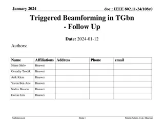 Triggered Beamforming in TGbn: Benefits and New Role Explained