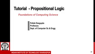 Propositional Logic Tutorial with Examples