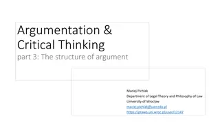 Understanding the Structure of Arguments in Critical Thinking