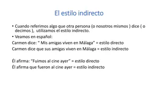 Cómo usar el estilo indirecto en español