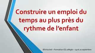 Rythme de l'Enfant: Construire un Emploi du Temps Adapté avec l'IEN Auchel