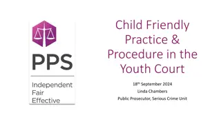 Child-Friendly Practice & Procedure in the Youth Court