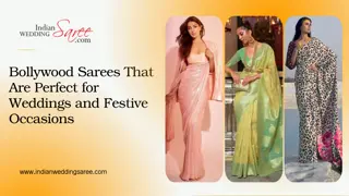 Bollywood Sarees That Are Perfect for Weddings and Festive Occasions