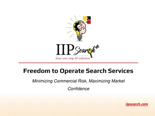 Freedom to Operate Search Services (FTO Search) | IIP Search