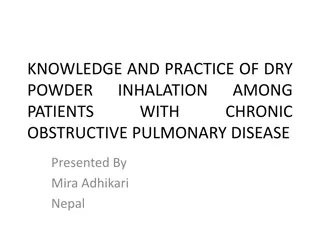 Dry Powder Inhalation in Patients with Obstructive Pulmonary Disease