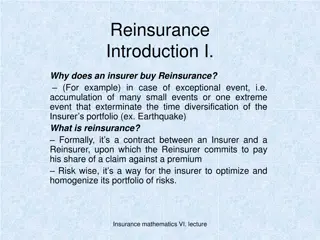 Understanding Reinsurance: Benefits and Modelling