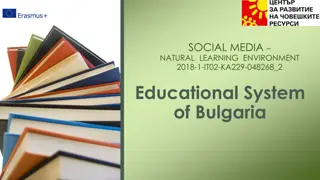Educational System of Bulgaria: Overview of Schools and Curriculum