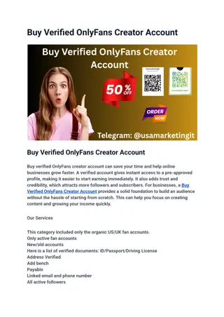 Buy Verified OnlyFans Creator Account