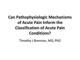 Pathophysiologic Mechanisms of Acute Pain: Insights and Classification