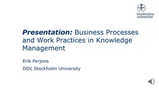 Understanding the Relationship Between Business Processes and Work Practices