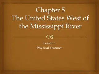 Exploring Physical Features and Bodies of Water in the United States, West of the Mississippi River