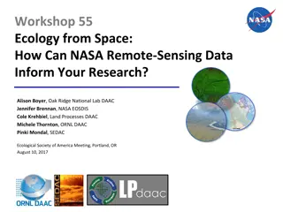 NASA Remote Sensing Data for Ecological Research Insights