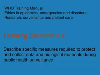 Ethical Considerations in Biological Specimens for Public Health Surveillance