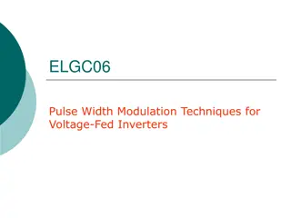 Pulse Width Modulation Techniques for Voltage-Fed Inverters