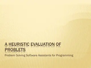 Heuristic Evaluation of Problets Problem-Solving Software for Programming