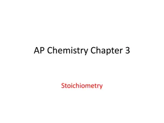 Chemical Reactions and Stoichiometry