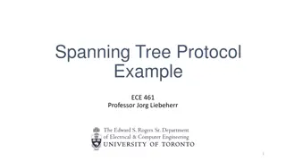 Spanning Tree Protocol Example in ECE 461 with Professor Jorg Liebeherr