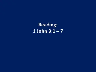 God's Unfathomable Love and Our Identity