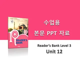 Interesting Stories & Tips from Reader's Bank Level 3 Unit 12