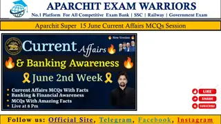 APARCHIT Exam Warriors: Latest Updates on Competitive Exams and Current Affairs