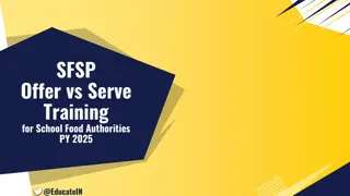 SFSP Offer vs Serve Training for School Food Authorities 2025 by EducateIN