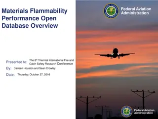 FAA Materials Flammability Performance Database Overview