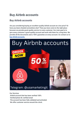 Buy Airbnb accounts