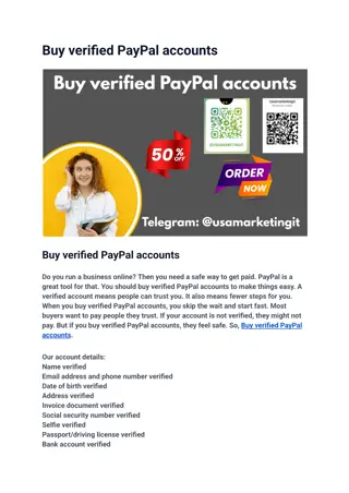 Buy verified PayPal accounts